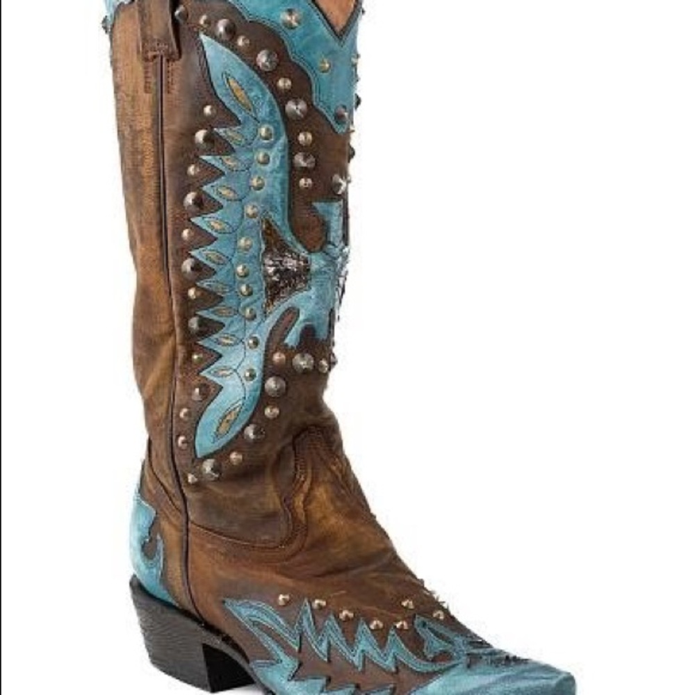 Stuffed Eagle Snip toe Boots